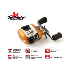 Катушка мульт SurfMaster Silver Fish SF20 5+1bb R кастинг