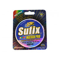 Леска Sufix Matrix Pro Multi Color, 250м, 0,16мм