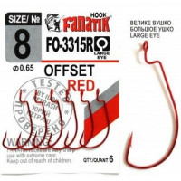 Офсетные крючки Fanatik FO-3315 Red