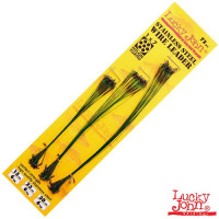 Поводки стальные 1x7 Lucky John SSW (вертлюг + вертлюг с застёжкой)