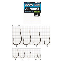 Крючок одинарный Cobra Pro Allround A225 6-10 шт.