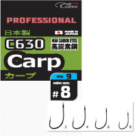 Крючок одинарный Cobra Pro Carp C630 8-9 шт.
