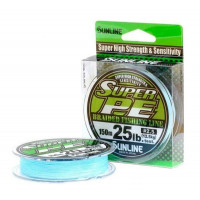 Плетеная леска Sunline New Super PE 150м #2,5/25lb (Light Blue)