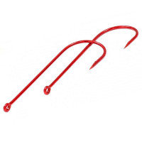 Крючок одинарный Metsui Round red