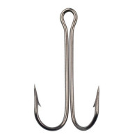 Двойной крючок Eagle Claw 2957DBP Platinum Black длинное цевьё 1000 шт.