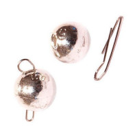 Груз чебурашка-шар вольфрамовый разборный Kosadaka 1г (4шт.) Silver