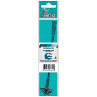 Поводок Контакт Струна №2 с вертлюгом 15см 15кг 0,4мм 10шт.