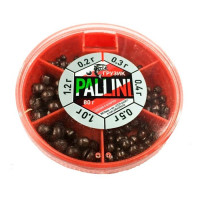 Набор грузил Pallini (дробь) 80гр. (0,2 - 1,2г)