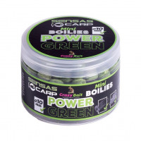 Мини бойлы тонущие Sensas Crazy Bait Power Green (чеснок) 10мм 80г