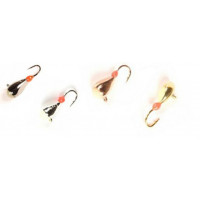 Мормышки вольфрамовые Dixxon-Rus капля с ушком и фосфором