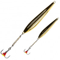 Блесна вертикальная зимняя Lucky John Fin Blade G 60мм, 6.5г