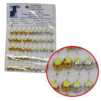 Мормышки литые Шар с люминофором 9,0мм 25 шт.