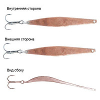 Блесна вертикальная зимняя Lucky John Model O 365 65мм C