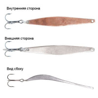 Блесна вертикальная зимняя Lucky John Model O 365 65мм CS