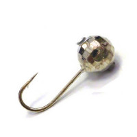 Мормышки вольфрамовые Lucky John Шар граненый с отверстием и кембриком 3.0мм 0,22г 5 шт. цв.01