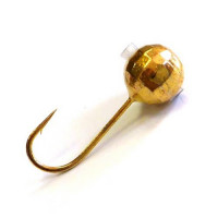 Мормышки вольфрамовые Lucky John Шар граненый с отверстием и кембриком 3.0мм 0,22г 5 шт. цв.02