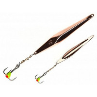 Блесна вертикальная зимняя Lucky John Shiner 45мм, 3.1г (Copper)