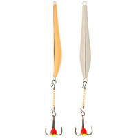 Блесна вертикальная зимняя Lucky John Double Blade 65мм SG