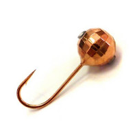 Мормышки вольфрамовые Lucky John Шар граненый с отверстием и кембриком 4.0мм 0,22г 5 шт. цв.03