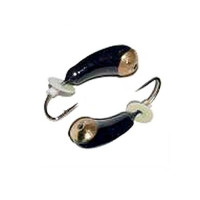 Мормышки вольфрамовые Lucky John Уралка с отверствием коронкой и бисером 040/G