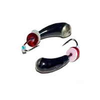 Мормышки вольфрамовые Lucky John Уралка с отверствием коронкой и бисером 040/N