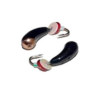 Мормышки вольфрамовые Lucky John Уралка с отверствием коронкой и бисером 040/C