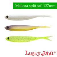 Силиконовые приманки Lucky John 3D Series Makora Split Tail 5.0″