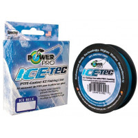 Леска зимняя плетеная Power Pro Ice-Tec Blue 45m 0,10 мм